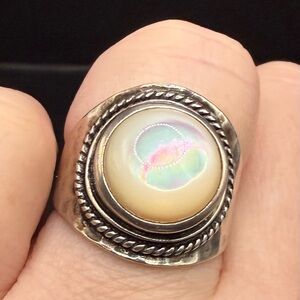 SS .925 Pearlized ring (Silpada) Size 9